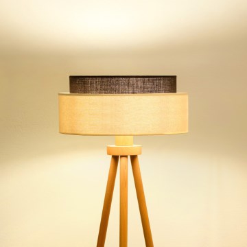 Brilagi - LED gulvlampe BOHO-stil 1xE27/15W/230V creme/brun