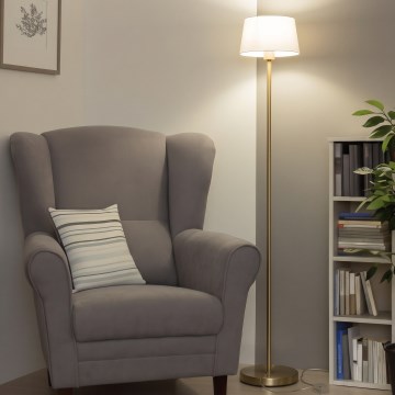 Brilagi - LED-gulvlampe CERIA 1xE27/20W/230V Ø 25 cm grå/guld