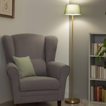 Brilagi - LED gulvlampe CERIA 1xE27/20W/230V Ø 25 cm grøn/guld