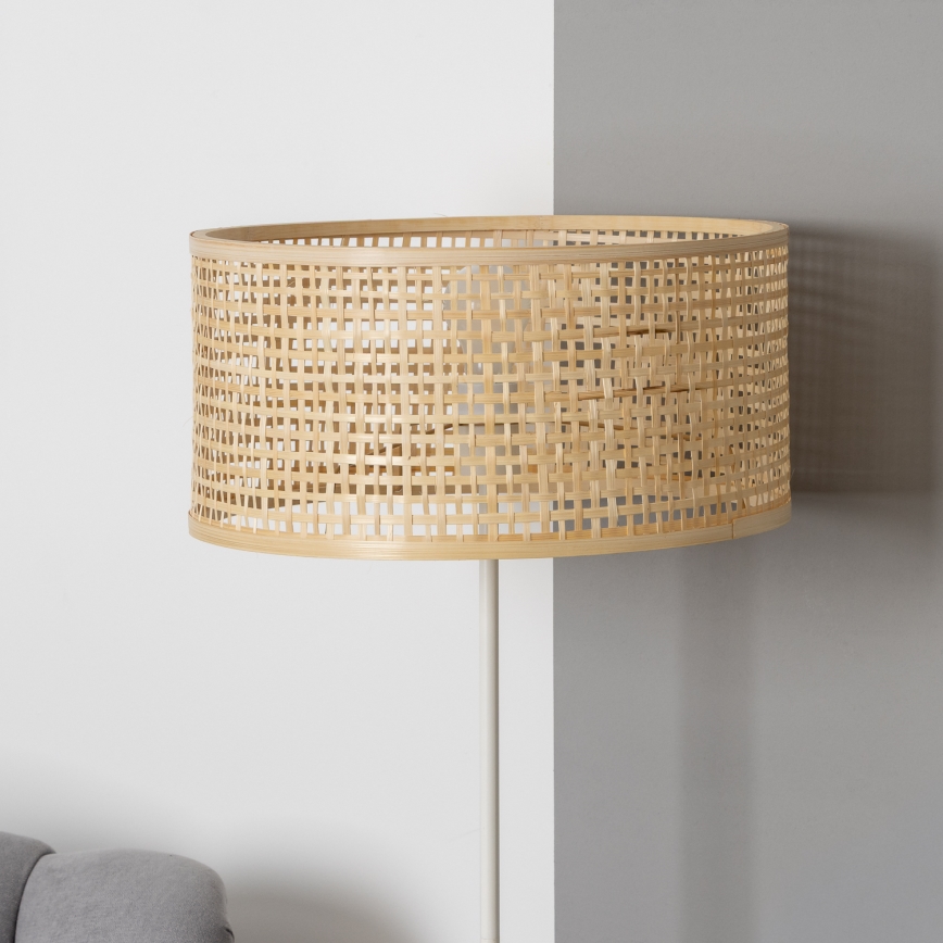 Brilagi - LED Gulvlampe CERIA 1xE27/40W/230V pr. 40 cm bambus/hvid