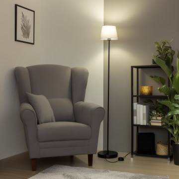 Brilagi - LED gulvlampe CERIA 1xE27/40W/230V Ø 20,5 cm grå/sort