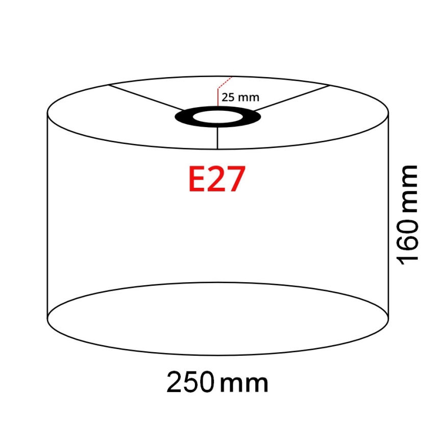 Brilagi - LED gulvlampe CERIA 1xE27/40W/230V Ø 25 cm bambus/hvid
