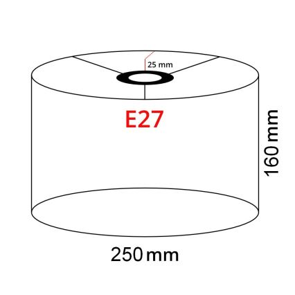 Brilagi - LED-gulvlampe CERIA 1xE27/40W/230V, Ø 25 cm, bambus/mat krom