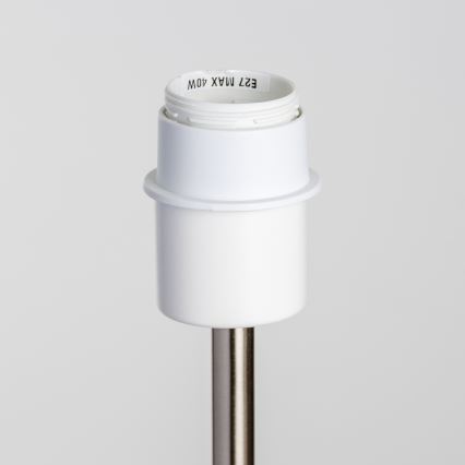 Brilagi - LED Gulvlampe CERIA 1xE27/40W/230V Ø 30 cm grå/mat krom