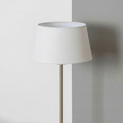 Brilagi - LED-gulvlampe CERIA 1xE27/40W/230V Ø 30 cm hvid/mat krom