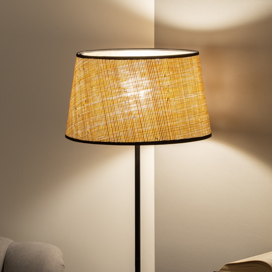 Brilagi - LED gulvlampe CERIA 1xE27/40W/230V Ø 35 cm beige/sort