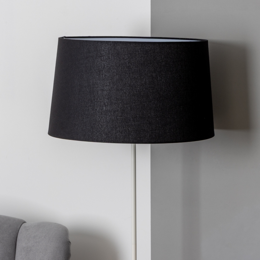 Brilagi - LED gulvlampe CERIA 1xE27/40W/230V Ø 45 cm sort/hvid