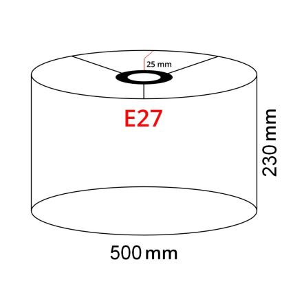 Brilagi - LED gulvlampe CERIA 1xE27/40W/230V Ø 50 cm beige/hvid