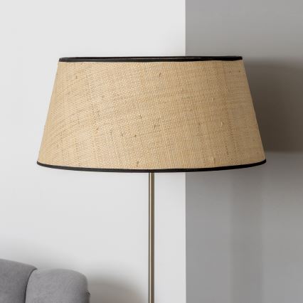 Brilagi - LED gulvlampe CERIA 1xE27/40W/230V Ø 50 cm beige/mat krom