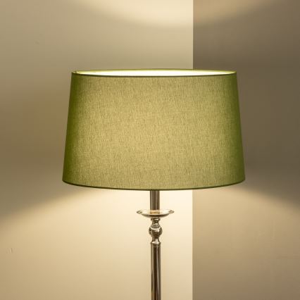 Brilagi - LED gulvlampe CERIA 1xE27/60W/230V Ø 45 cm blank krom/grøn