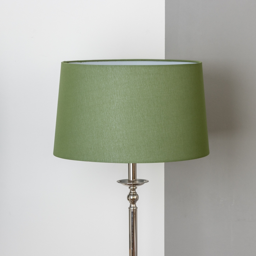 Brilagi - LED gulvlampe CERIA 1xE27/60W/230V Ø 45 cm blank krom/grøn