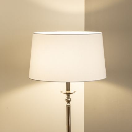 Brilagi - LED gulvlampe CERIA 1xE27/60W/230V Ø 45 cm blank krom/hvid