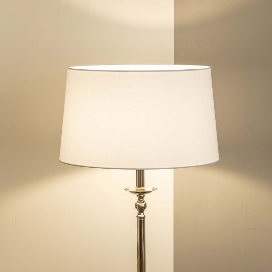 Brilagi - LED gulvlampe CERIA 1xE27/60W/230V Ø 45 cm blank krom/hvid