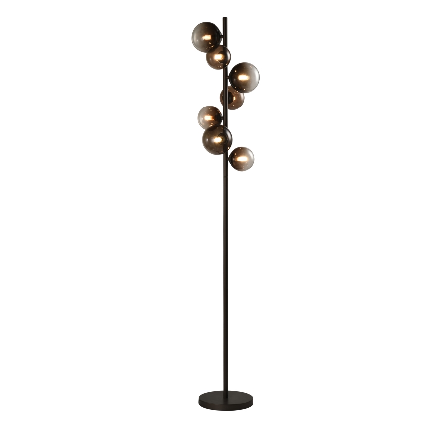 Brilagi - LED gulvlampe MILLA 7xG9/3W/230V brun/røgbrun