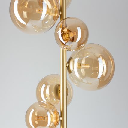 Brilagi - LED gulvlampe MILLA 7xG9/3W/230V guldfarvet