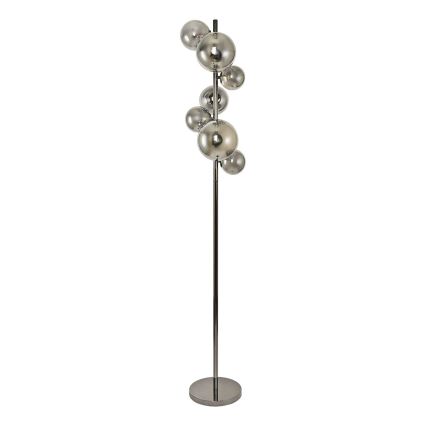 Brilagi - LED gulvlampe MILLA 7xG9/3W/230V skinnende krom/røget