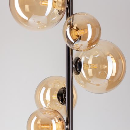 BRILAGI - LED gulvlampe MILLA 7xG9/3W/230V sort krom/guld