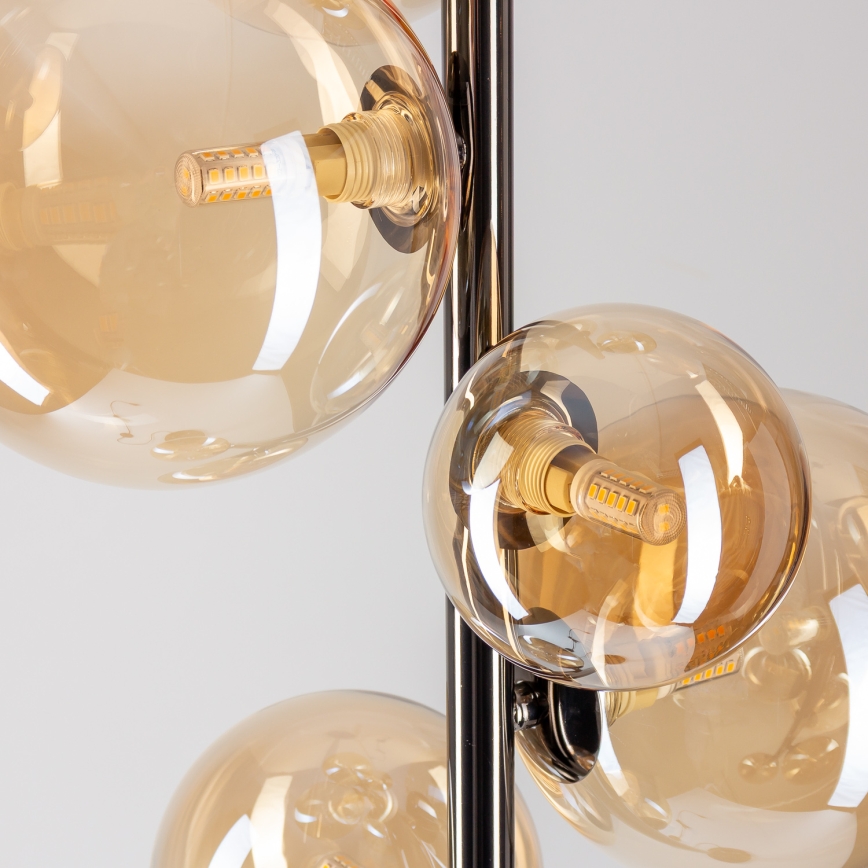 BRILAGI - LED gulvlampe MILLA 7xG9/3W/230V sort krom/guld