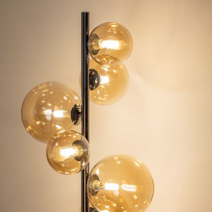 BRILAGI - LED gulvlampe MILLA 7xG9/3W/230V sort krom/guld