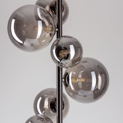 Brilagi - LED-gulvlampe MILLA 7xG9/3W/230V sort krom/røget