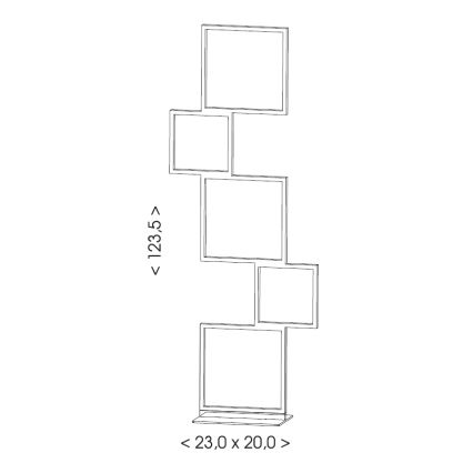 Brilagi - LED gulvlampe SHIFT LED/36W/230V 4000K 123 cm sort