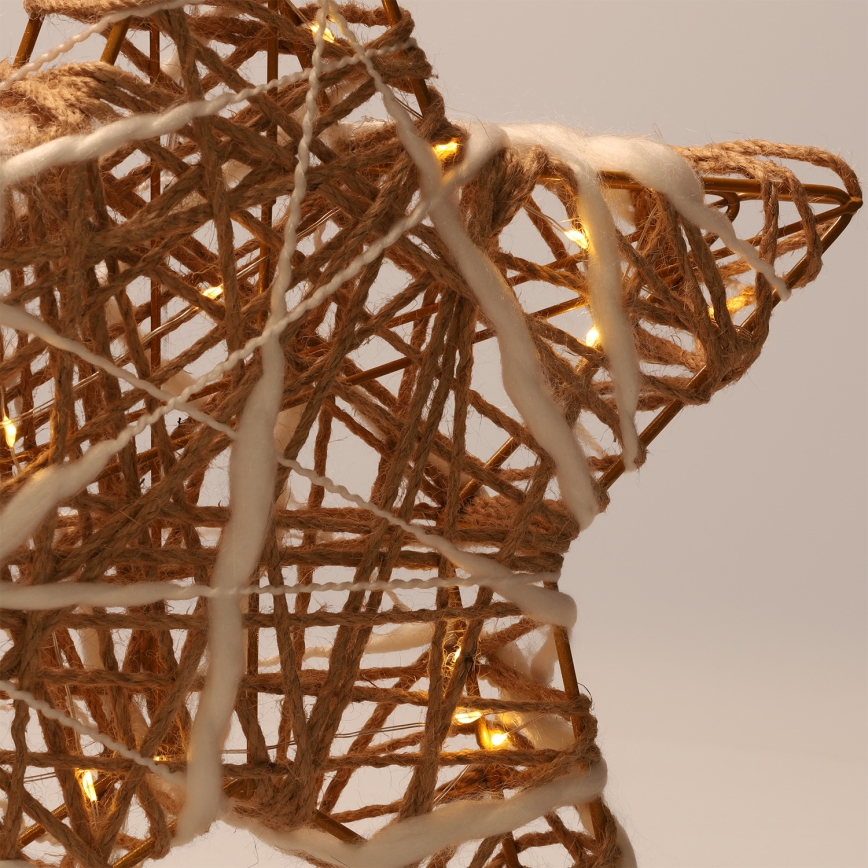 Brilagi - LED juledekoration LED/2xAA 30x28 cm stjerne