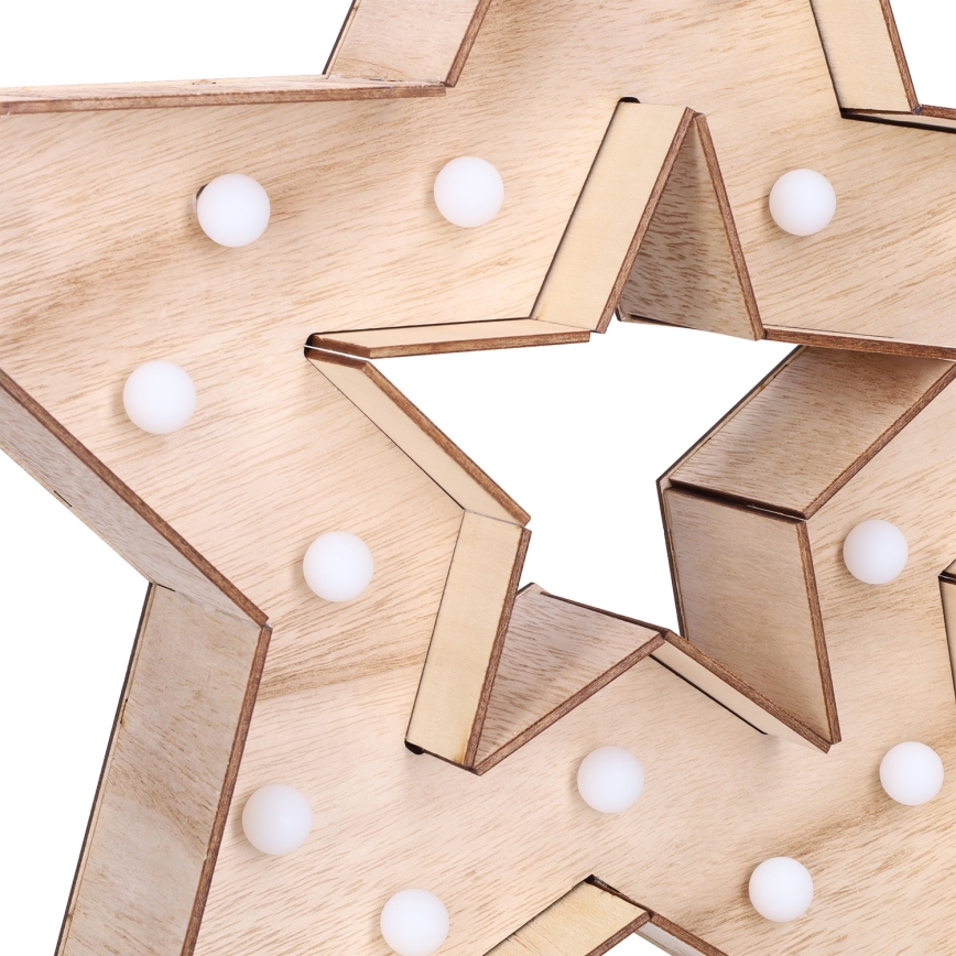 Brilagi - LED juledekoration LED/2xAA 38x40 cm stjerne