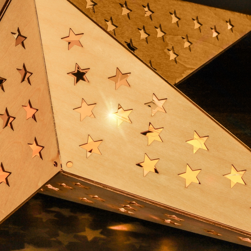 Brilagi - LED juledekoration LED/2xAA 59x55 cm stjerne