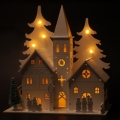 BRILAGI - LED juledekoration LED/2xAA mini-kirke