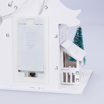 Brilagi - LED juledekoration LED/2xAA mini-kirke