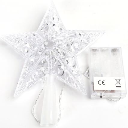 BRILAGI - LED juledekoration LED/3xAA 21 cm stjerne varm hvid