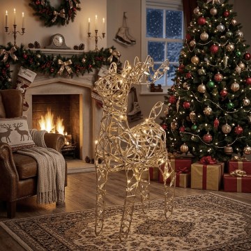BRILAGI - LED juledekoration LED/3xAA 42 cm rensdyr varm hvid