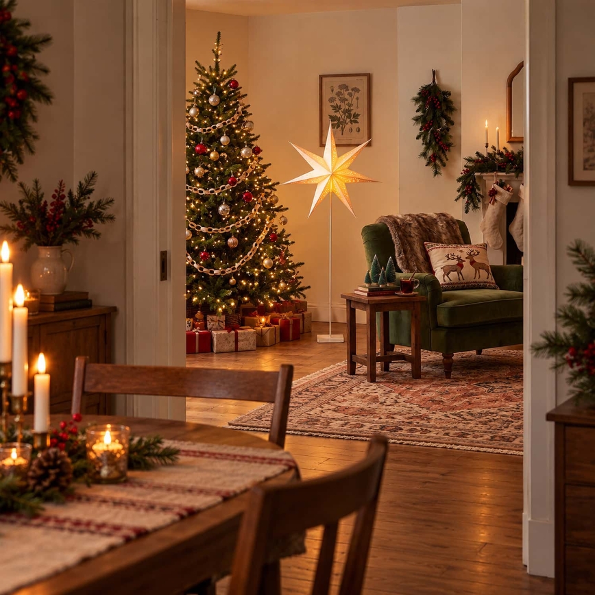 BRILAGI - LED Juledekoration LED/3xAA 60 cm stjerne