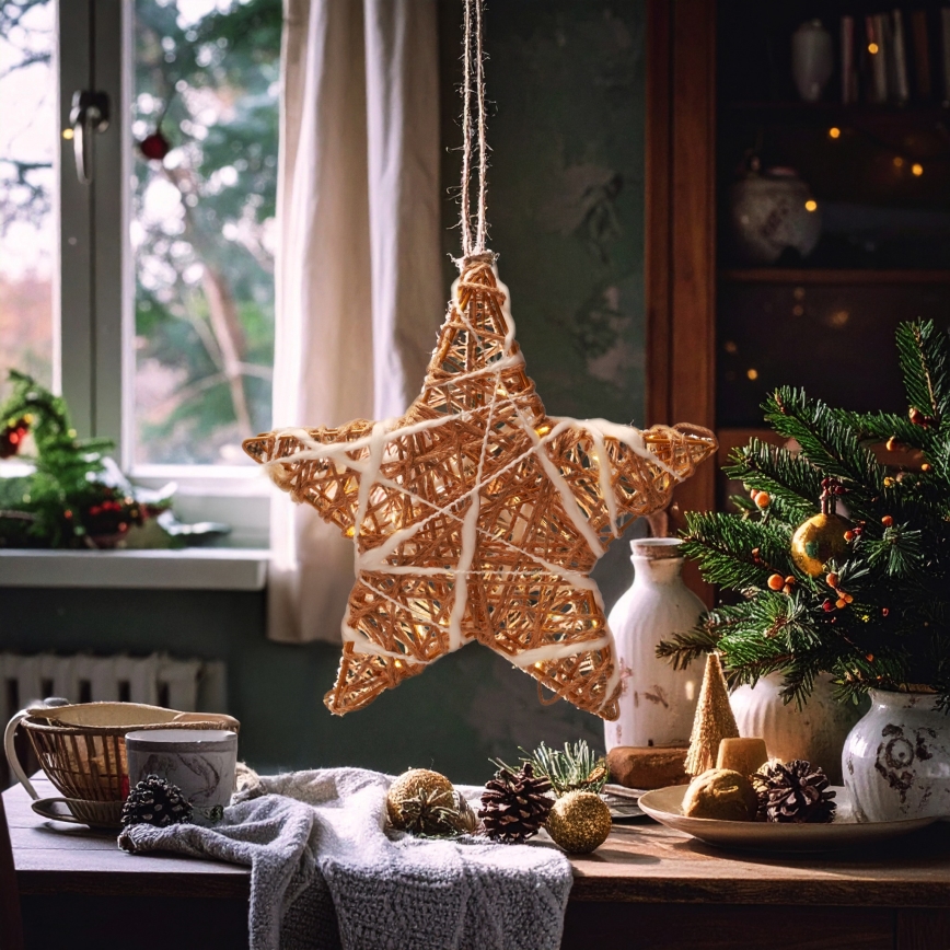 Brilagi - LED-juledekoration, stjerne, LED/2xAA