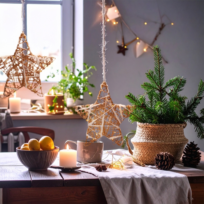 Brilagi - LED-juledekoration, stjerne, LED/2xAA