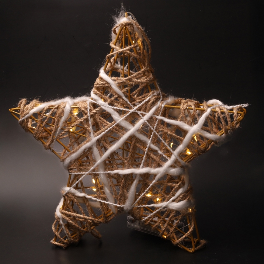 Brilagi - LED-juledekoration, stjerne, LED/2xAA