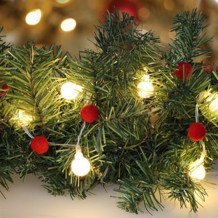 BRILAGI - LED julekæde 20xLED/2xAA 1,8m varm hvid