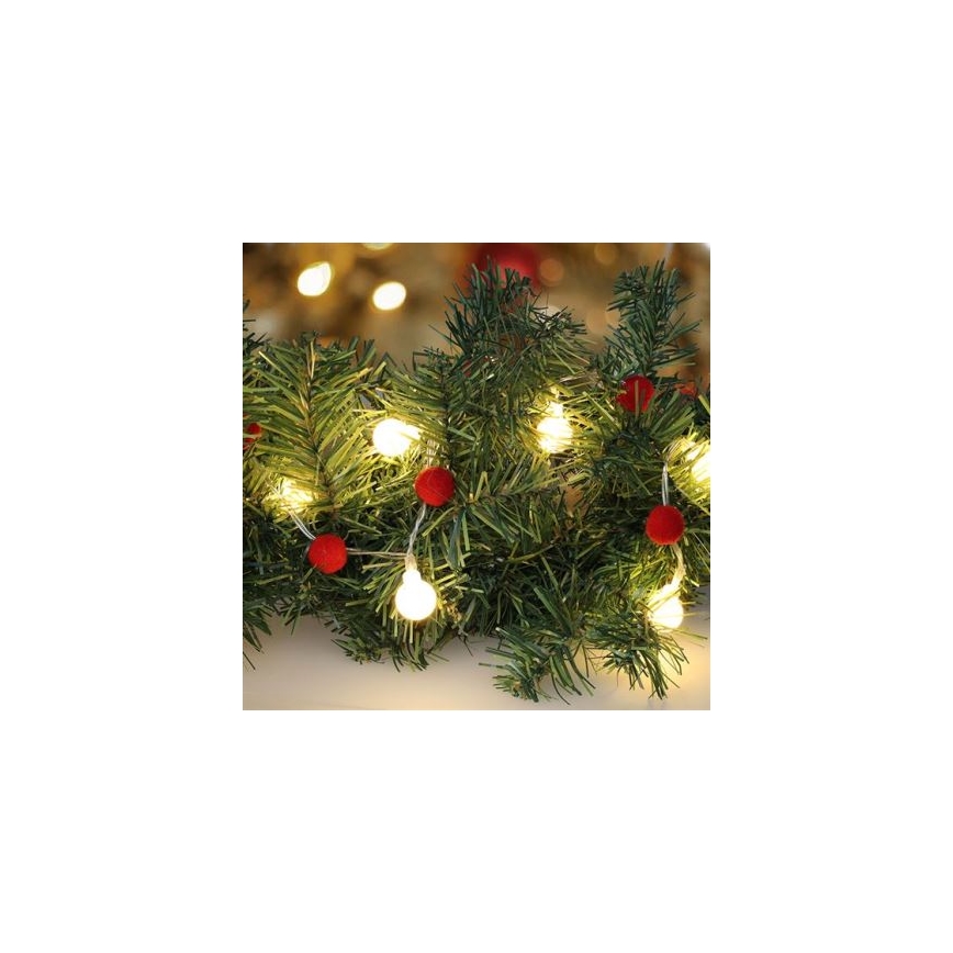 BRILAGI - LED julekæde 20xLED/2xAA 1,8m varm hvid