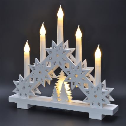 Brilagi - LED julelysestage 5xLED/2xAA