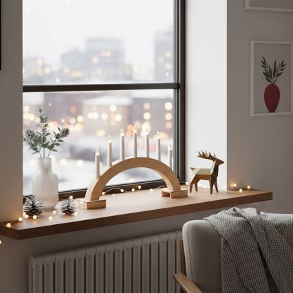 Brilagi - LED julelysestage 7xLED/2xAA 28x45 cm