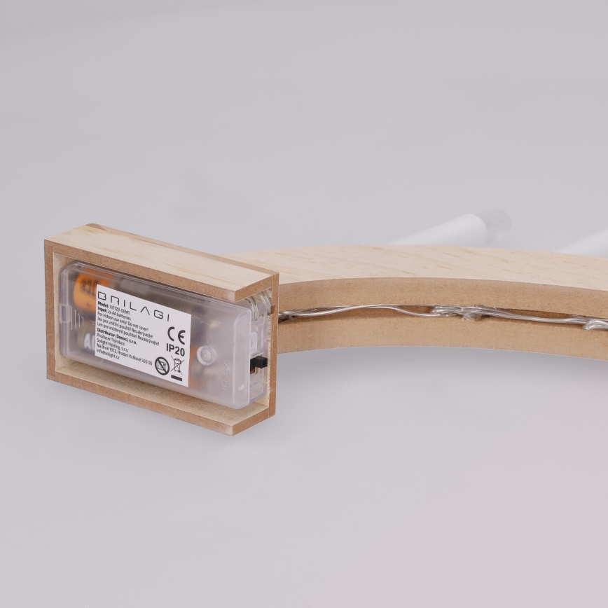 Brilagi - LED julelysestage 7xLED/2xAA 28x45 cm