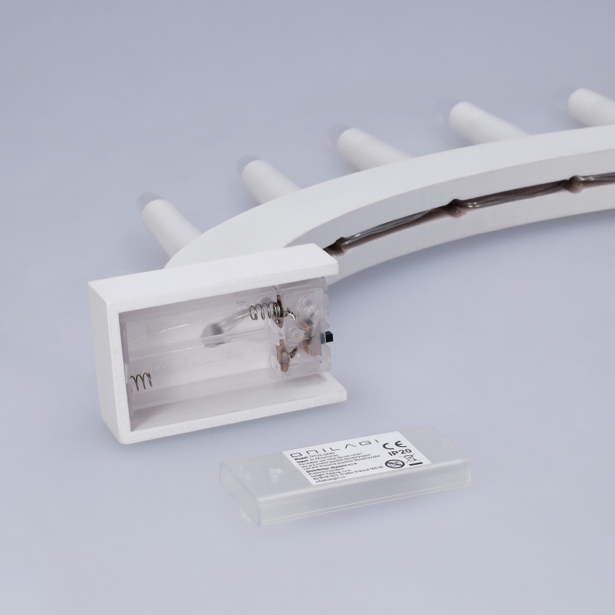 BRILAGI - LED julelysestage 7xLED/2xAA hvid