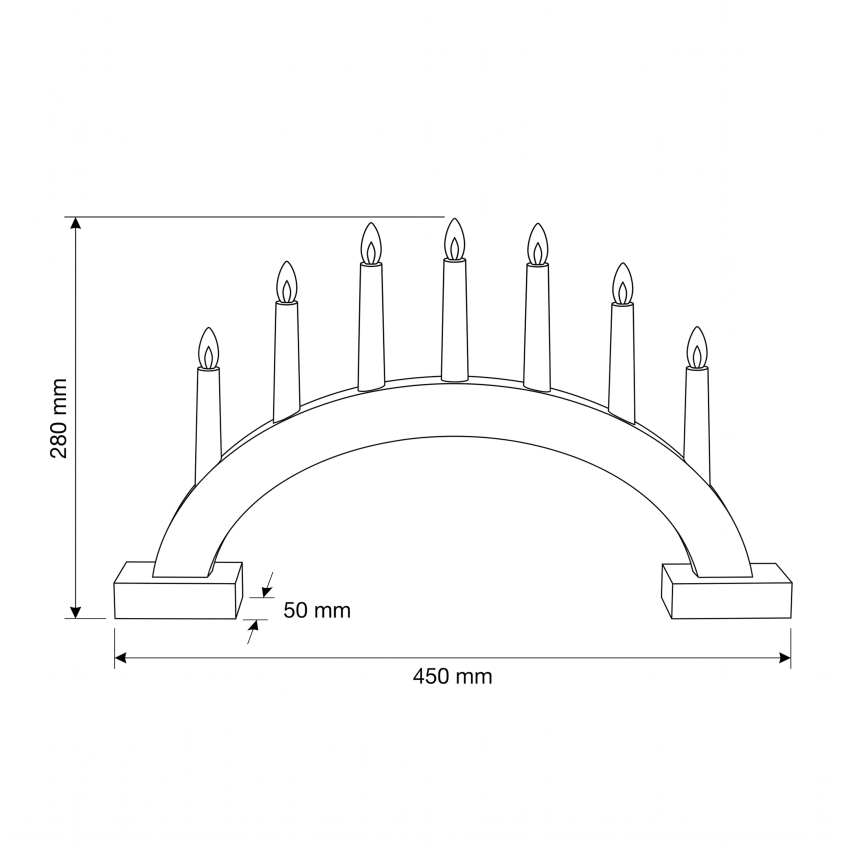 BRILAGI - LED julelysestage 7xLED/2xAA hvid