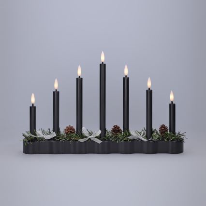 BRILAGI - LED julelysestage 7xLED/2xAA sort