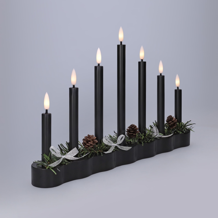 BRILAGI - LED julelysestage 7xLED/2xAA sort