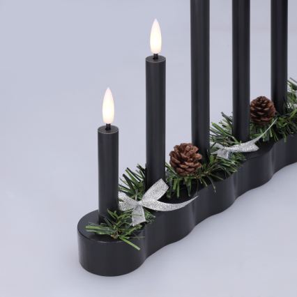 BRILAGI - LED julelysestage 7xLED/2xAA sort