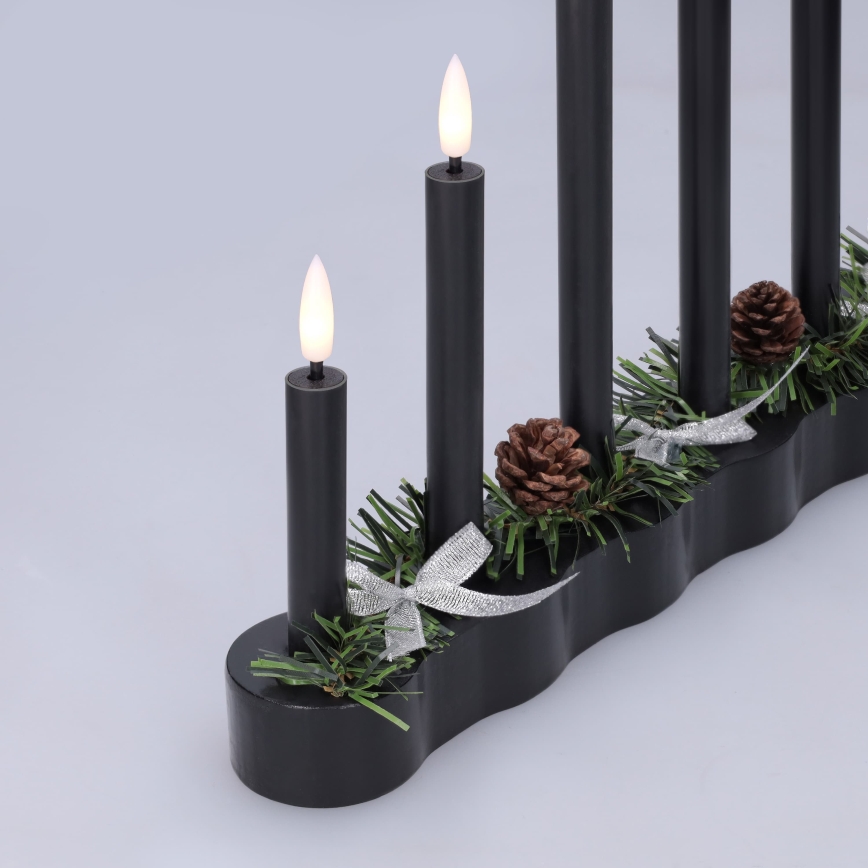 BRILAGI - LED julelysestage 7xLED/2xAA sort