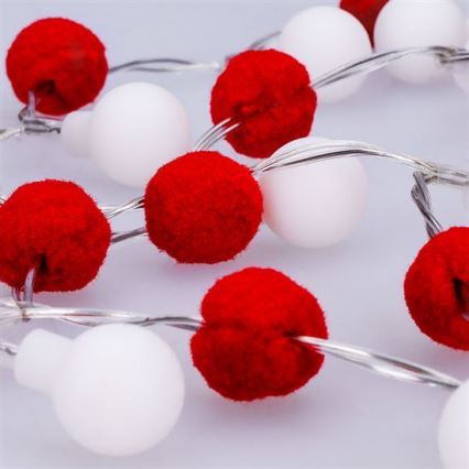 Brilagi - LED julelyskæde 20xLED/2xAA 1,8m varm hvid