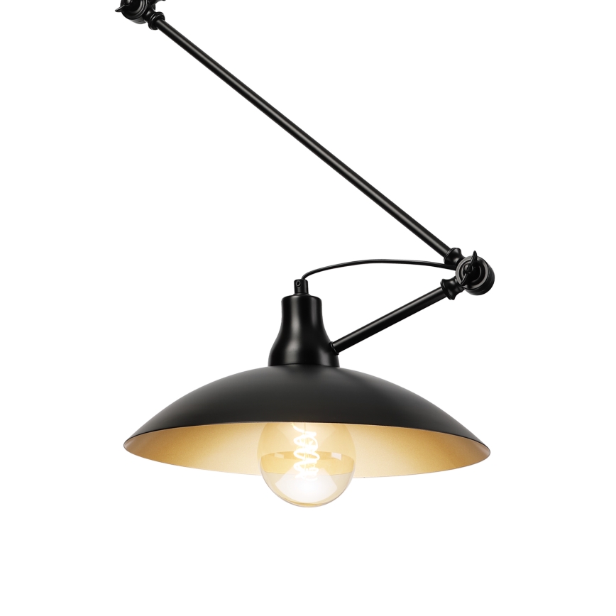 BRILAGI - LED-justerbar pendel på stang IRONBEAM 1xE27/60W/230V sort