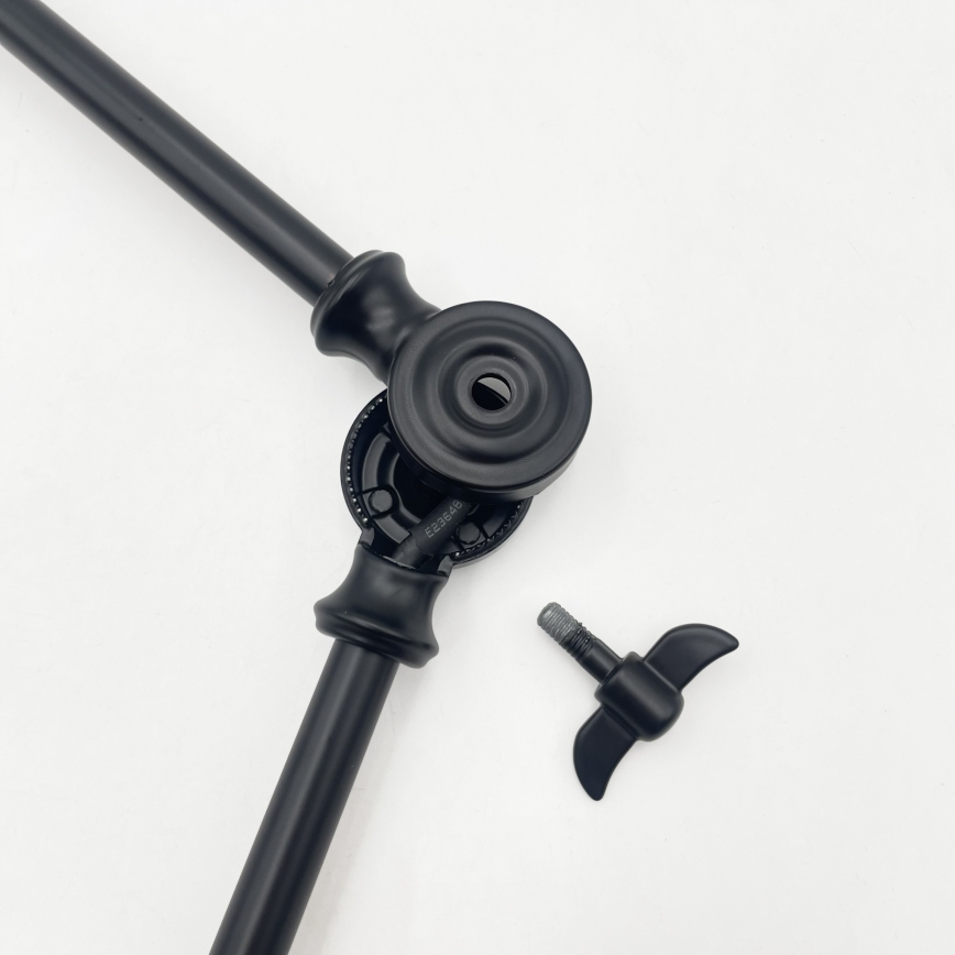 BRILAGI - LED-justerbar pendel på stang IRONBEAM 1xE27/60W/230V sort